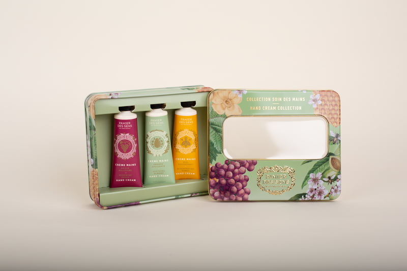 INTEMPORELS Tin box 3 Hand creams 30ml (1 fl.oz.) Almond Honey Grape (2023)